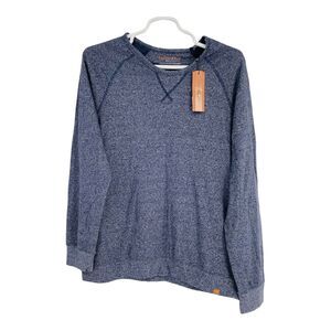 Copper & Oak Supply Sweatshirt Mens‎ XL Blue Henley Long Sleeve Outdoor Casual